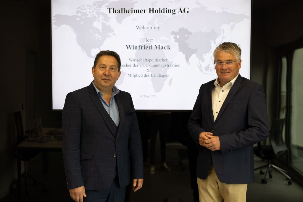 Thalheimer Welcomes CDU Politician Winfried Mack for Strategic Visit